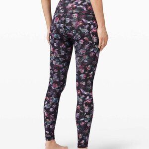 🌸 Lululemon WunderUnder High-Rise Tight 28" Luxtreme - Floral Multi Sz 8 🌸